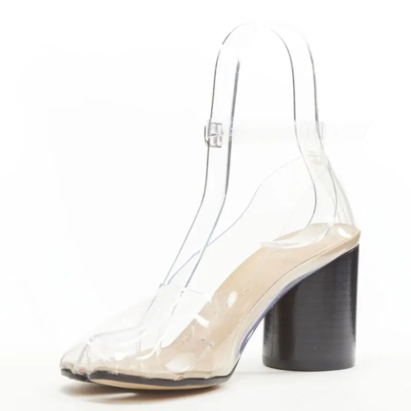Maison Martin Margiela Tabi Cone Heels Black Plastic Never worn - Model View
