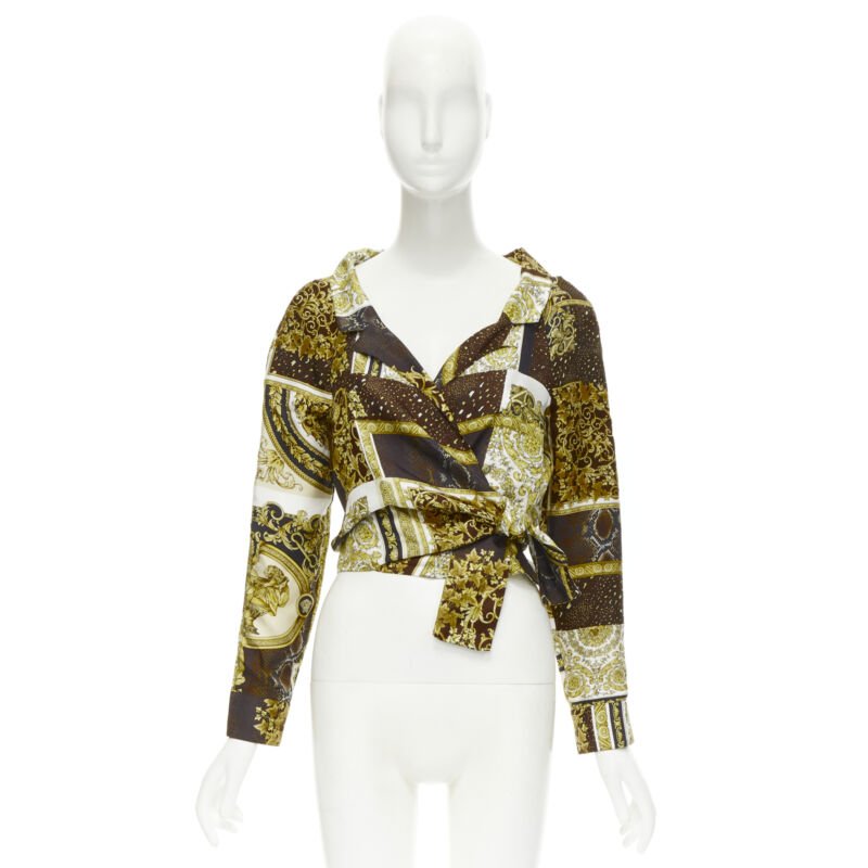 Versace Mosaic Wrap Shirt - Image 11