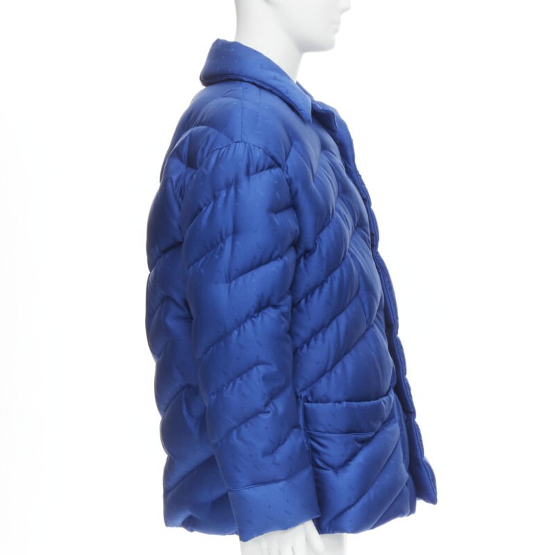 Fendi Blue Logo Puffer - 4