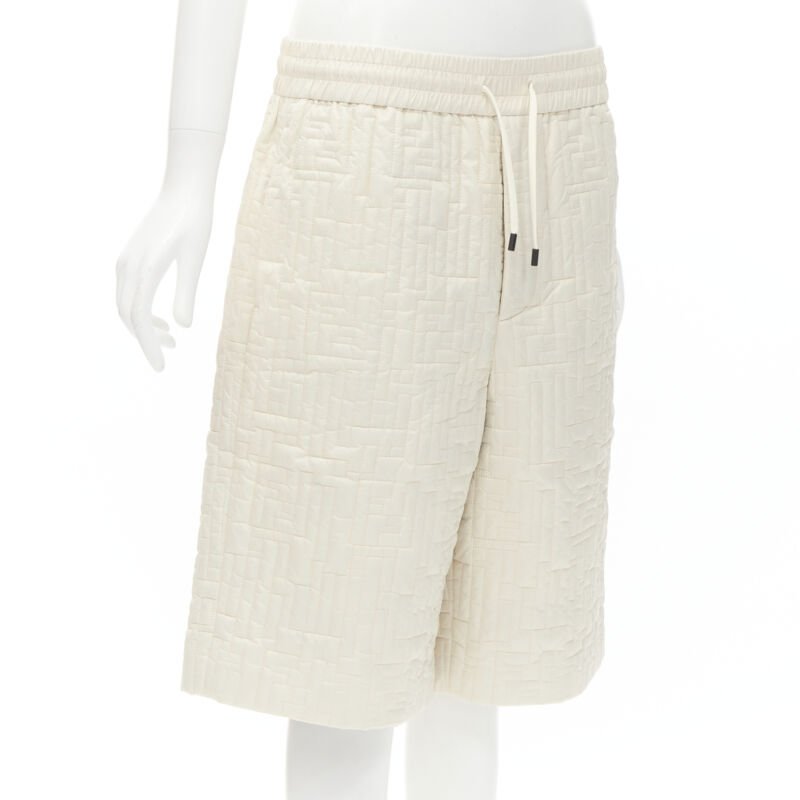Fendi Zucca Padded Shorts