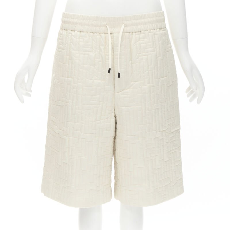 Fendi Zucca Padded Shorts - Image 6