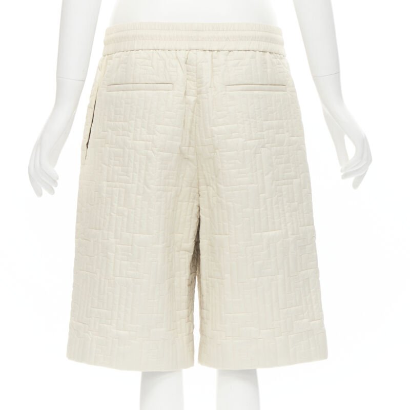 Fendi Zucca Padded Shorts - Side view
