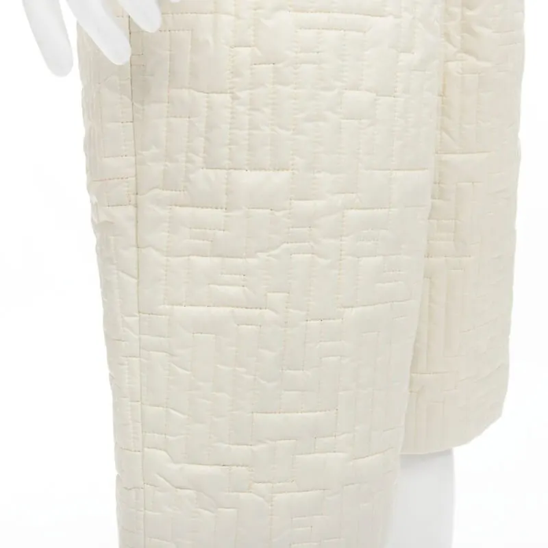 Fendi Zucca Nylon Shorts Beige Never worn, with tag - Back View