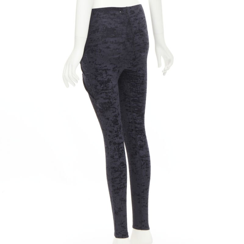 Balenciaga Velvet Draped Leggings - Detail 1