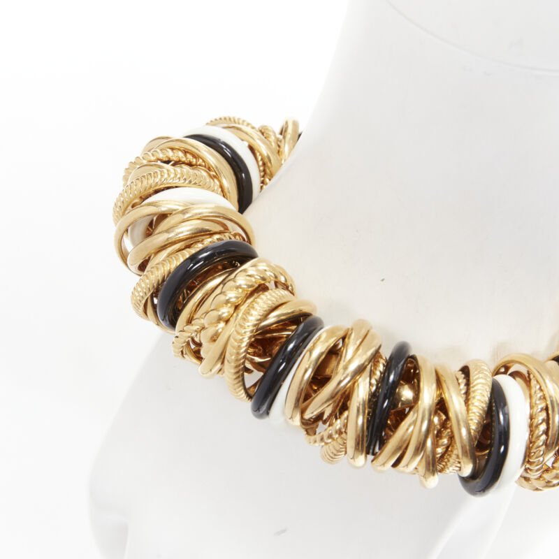Balenciaga Linked Gold Bracelet - Image 6