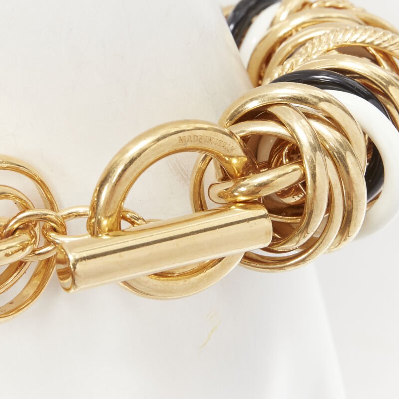 Balenciaga Linked Gold Bracelet - Side view