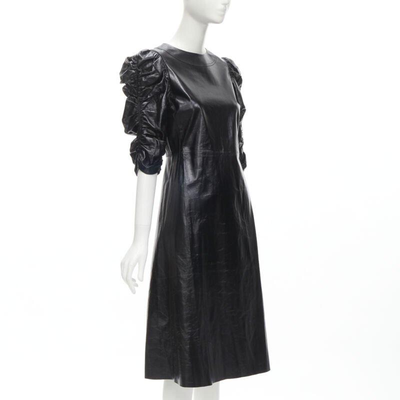 Celine Lambskin Sleeve Dress - Image 6