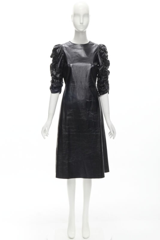 Celine Lambskin Sleeve Dress - Image 12