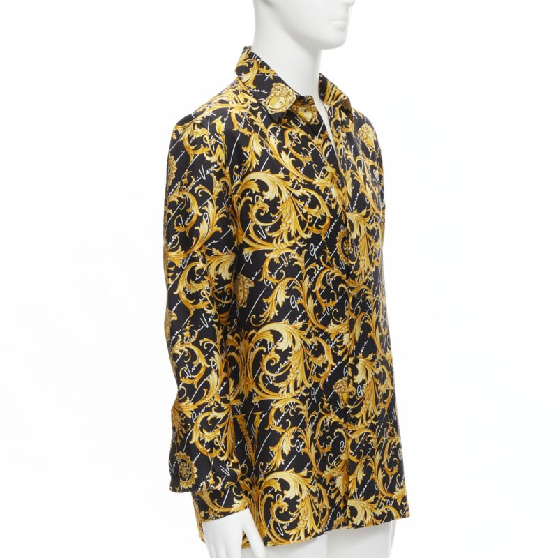Versace Medusa Barocco Silk Shirt - Image 6