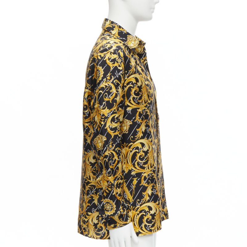 Versace Medusa Barocco Silk Shirt - 4