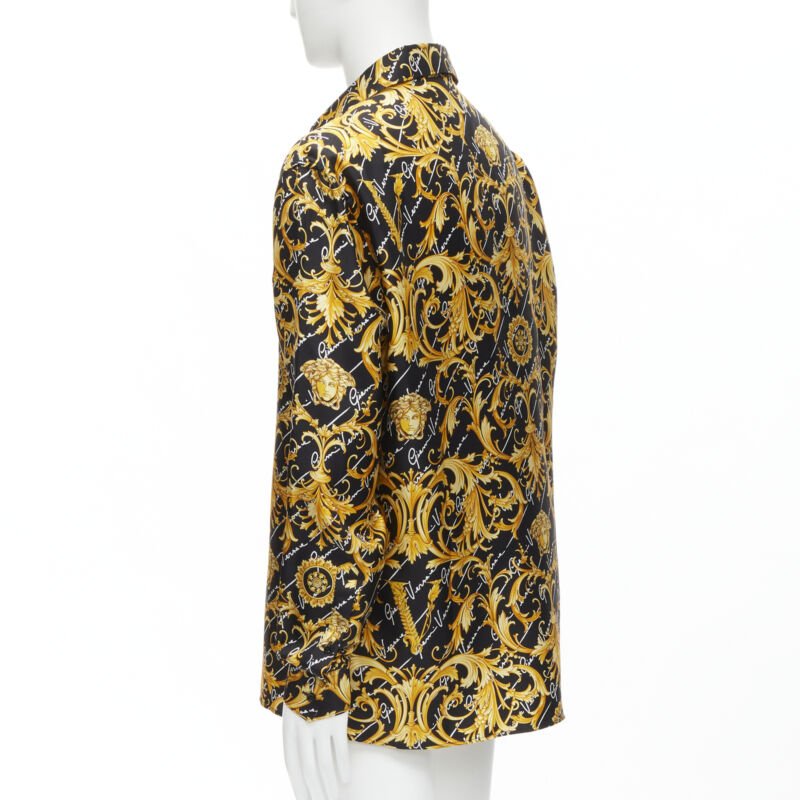 Versace Medusa Barocco Silk Shirt - Detail 1