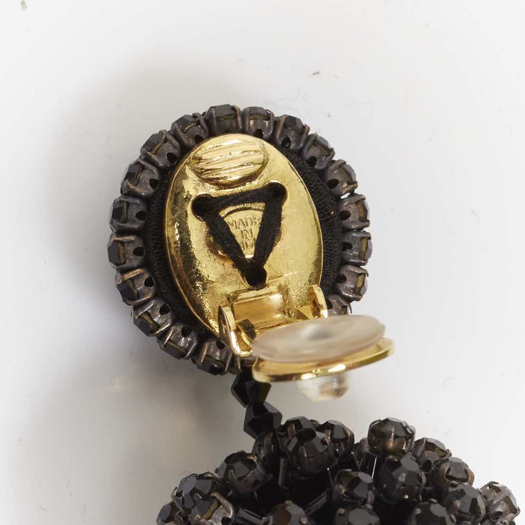 Oscar De La Renta Orange Tassel Earrings - Detail 2