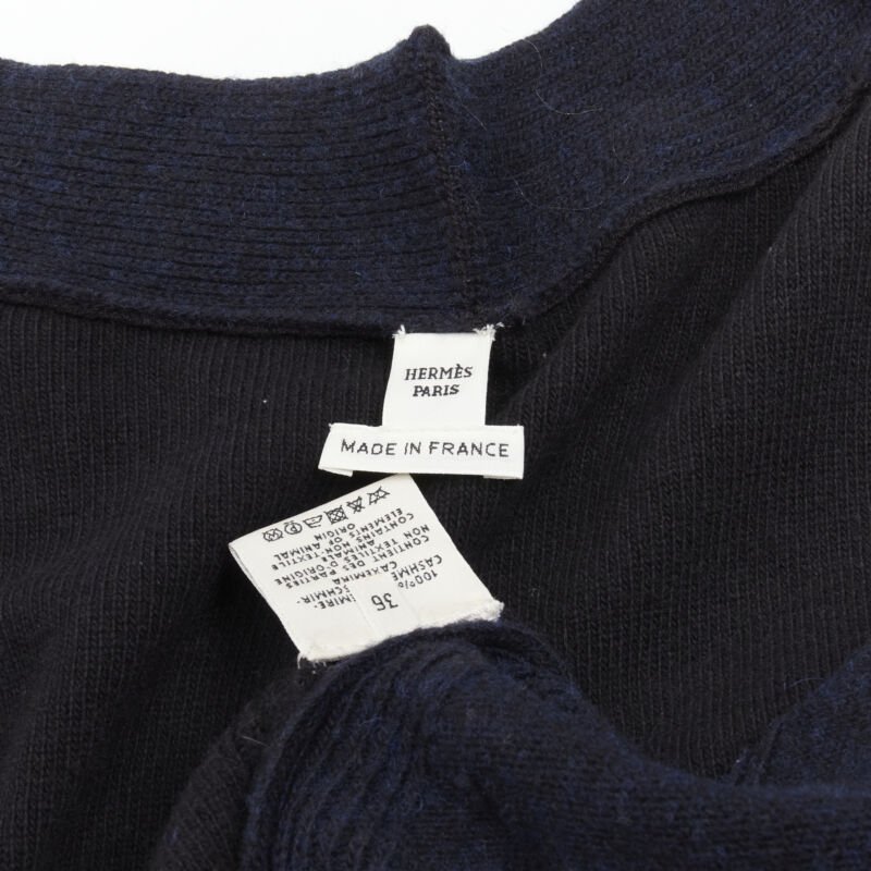 Hermès Leather Button Cardigan - Image 10