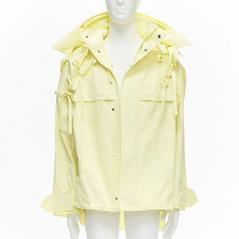 Louis Vuitton Yellow Tie Parka Yellow Cotton Never worn - Front View