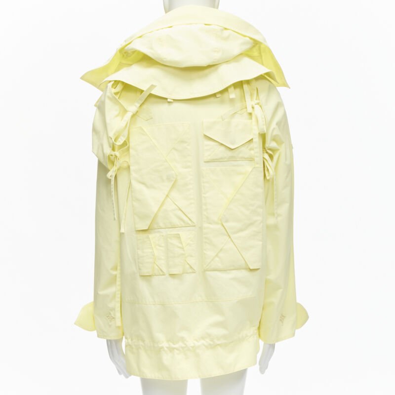 Louis Vuitton Yellow Tie Parka - Back view