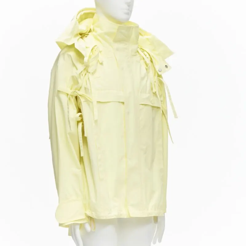 Louis Vuitton Yellow Tie Parka Yellow Cotton Never worn - Model View