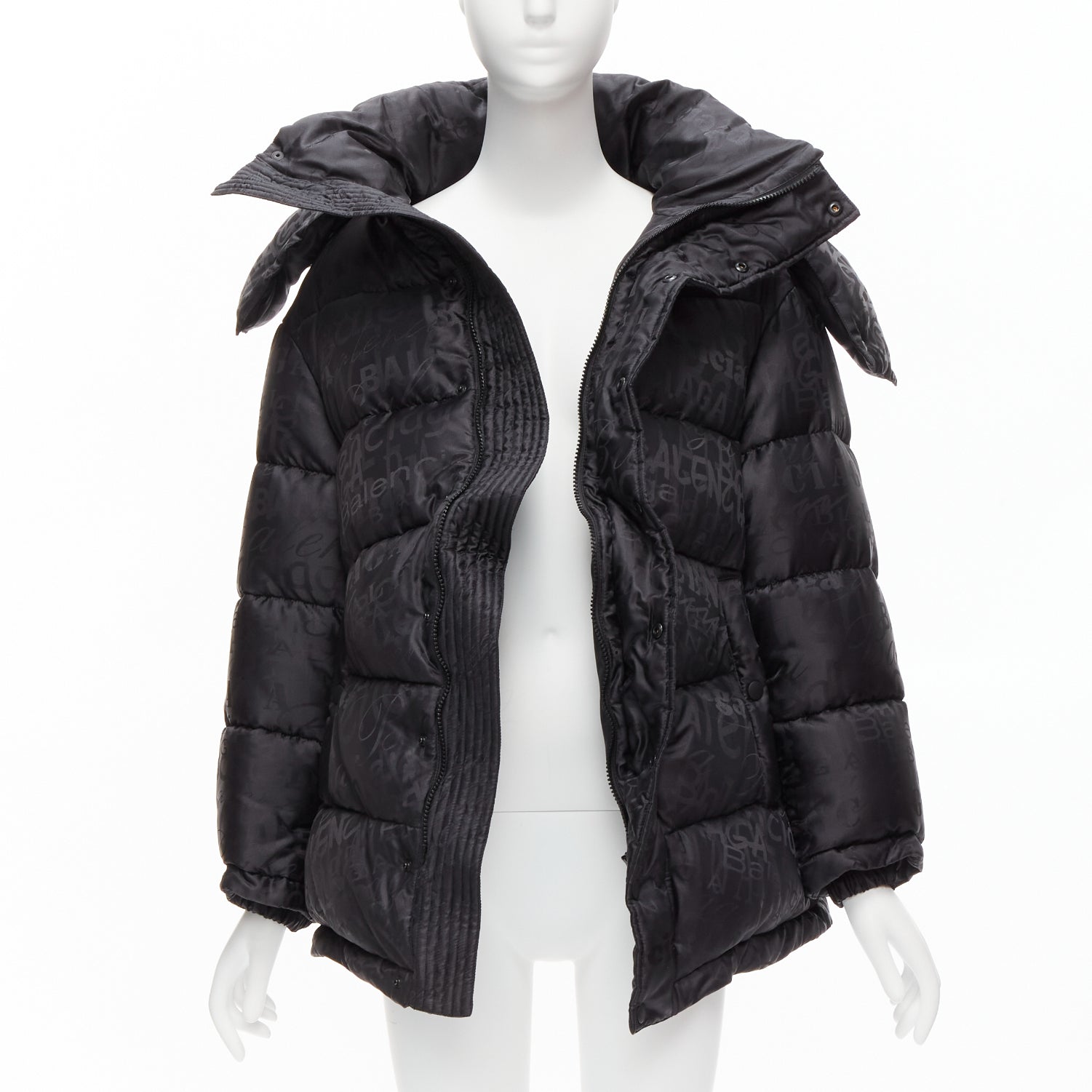 Balenciaga Black Swing Puffer - Back view