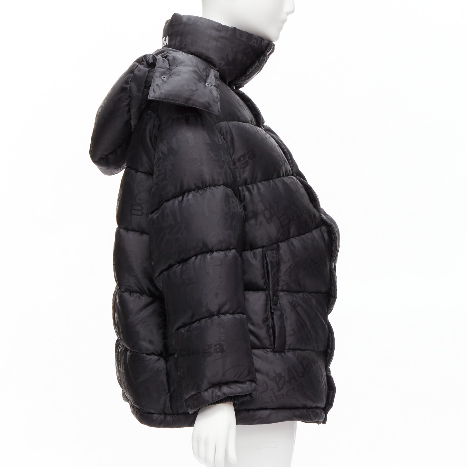 Balenciaga Black Swing Puffer - 4