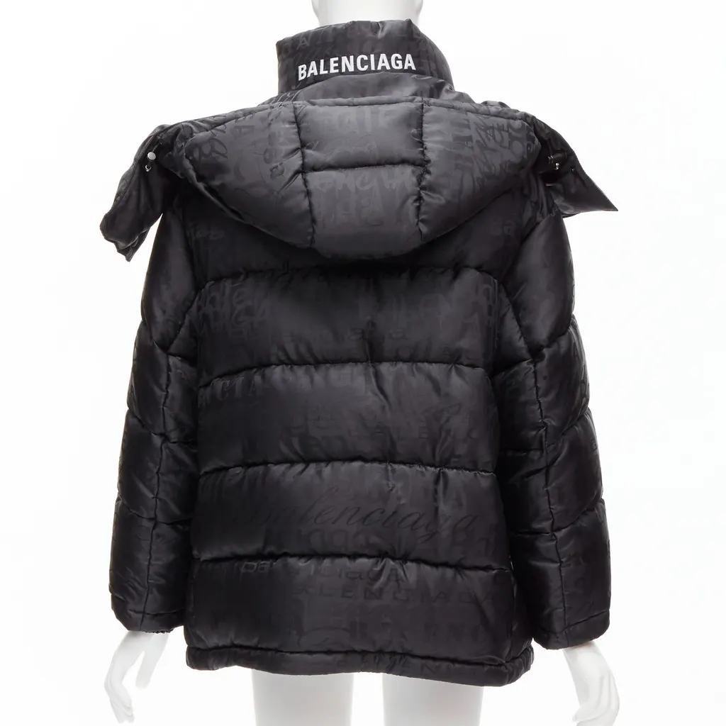 Balenciaga Black Swing Puffer Black Polyester Never worn, with tag - Box View