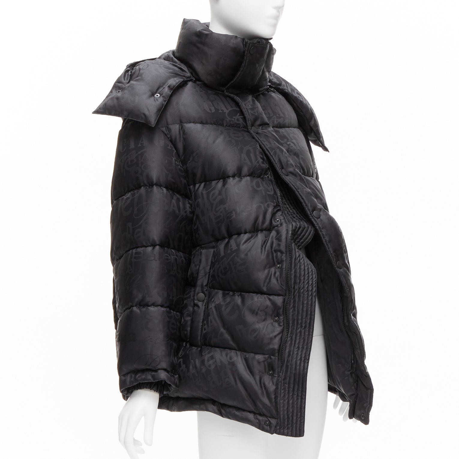Balenciaga Black Swing Puffer - Detail 2