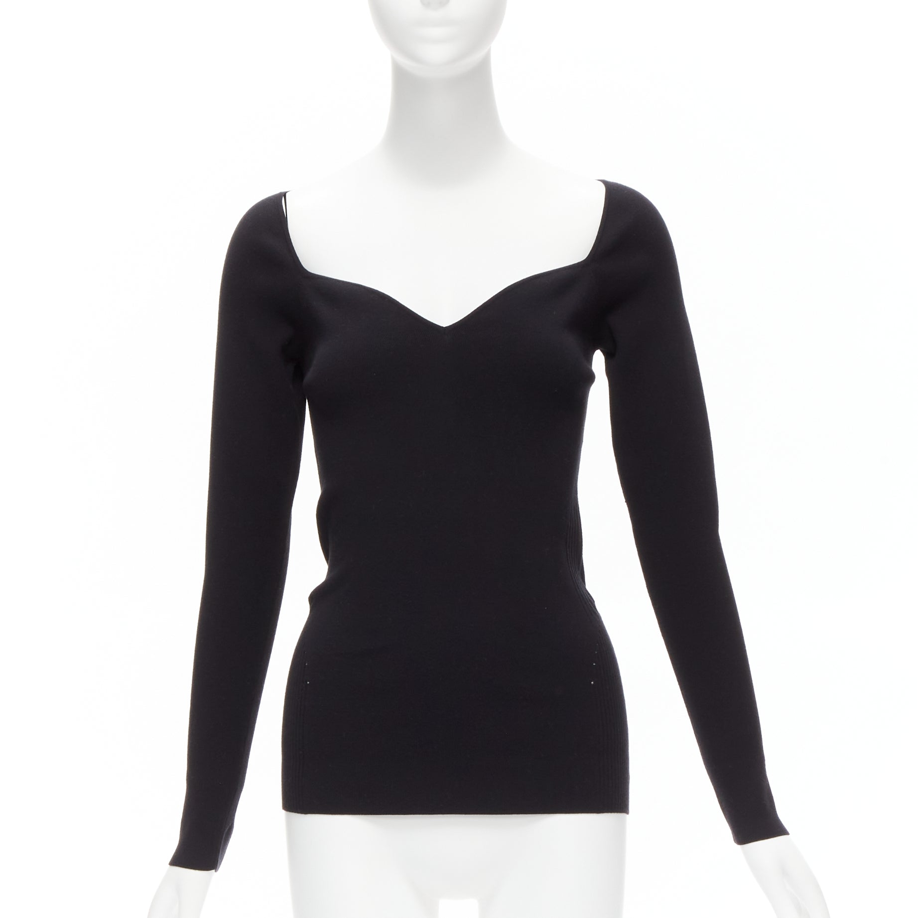 Balenciaga Sweetheart Knit Top