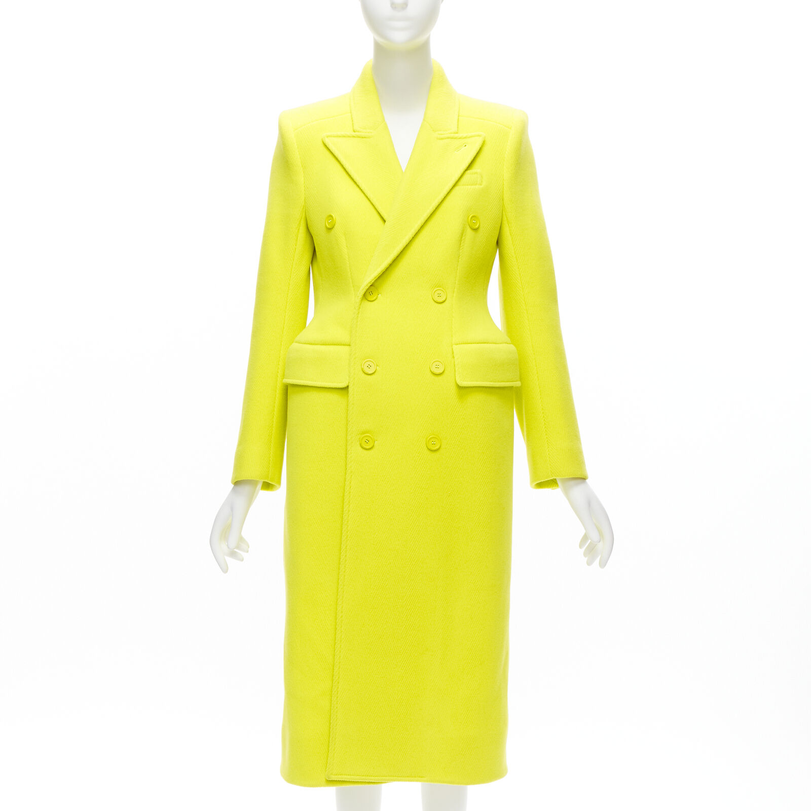 Balenciaga Hourglass Peplum Coat