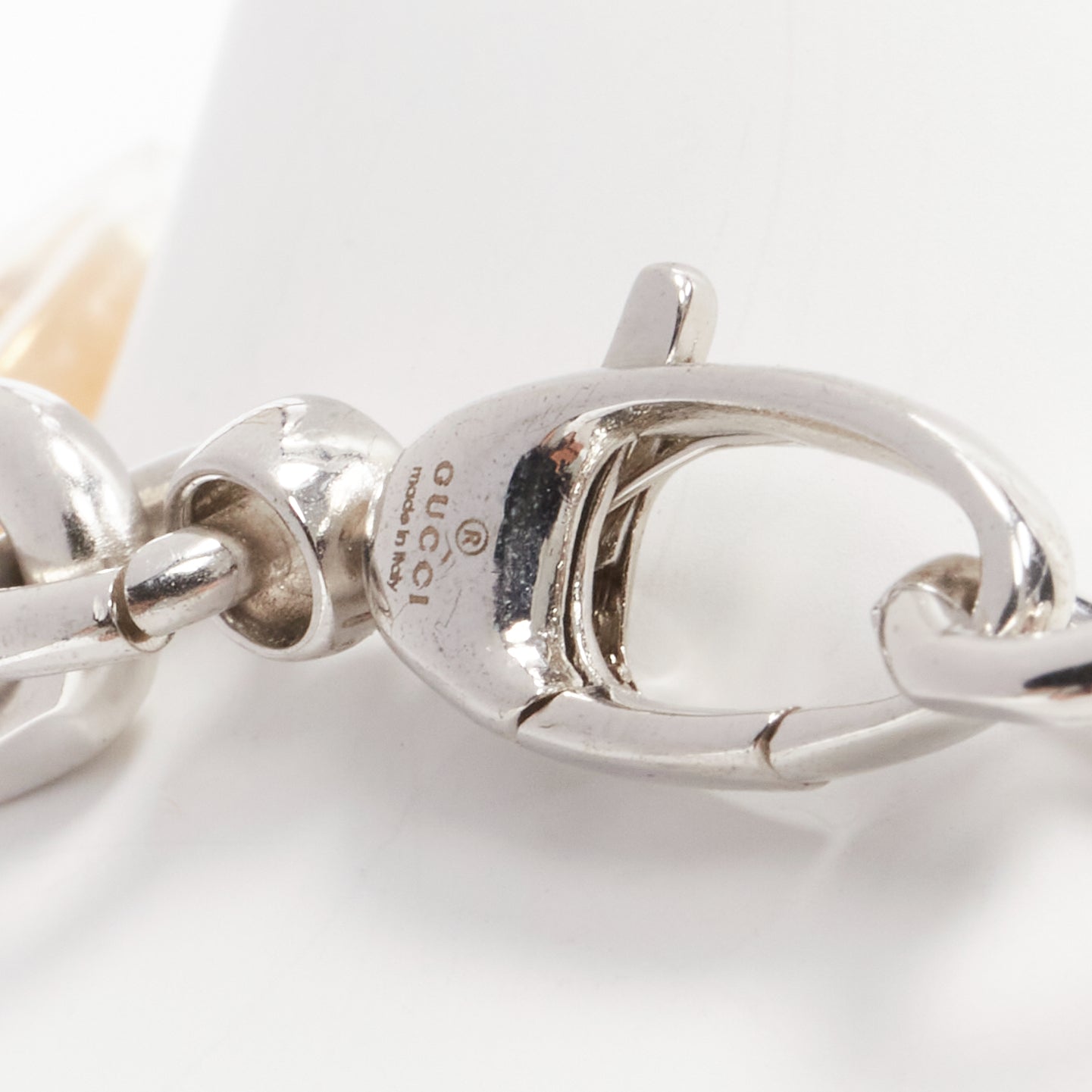 Gucci Gold Silver Charms Bracelet - Side view