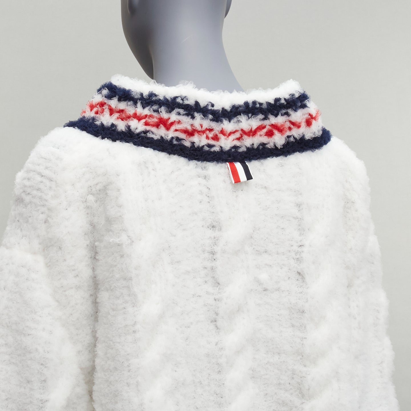 Thom Browne Varsity Knit Sweater - Back view