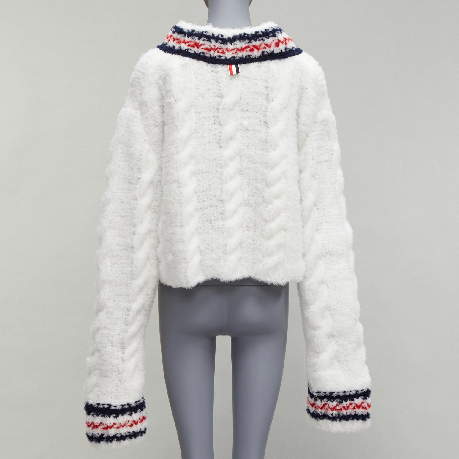 Thom Browne Varsity Knit Sweater - Side view