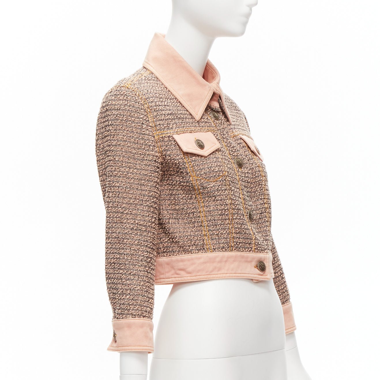 Chanel Pink Tweed Jacket - 4