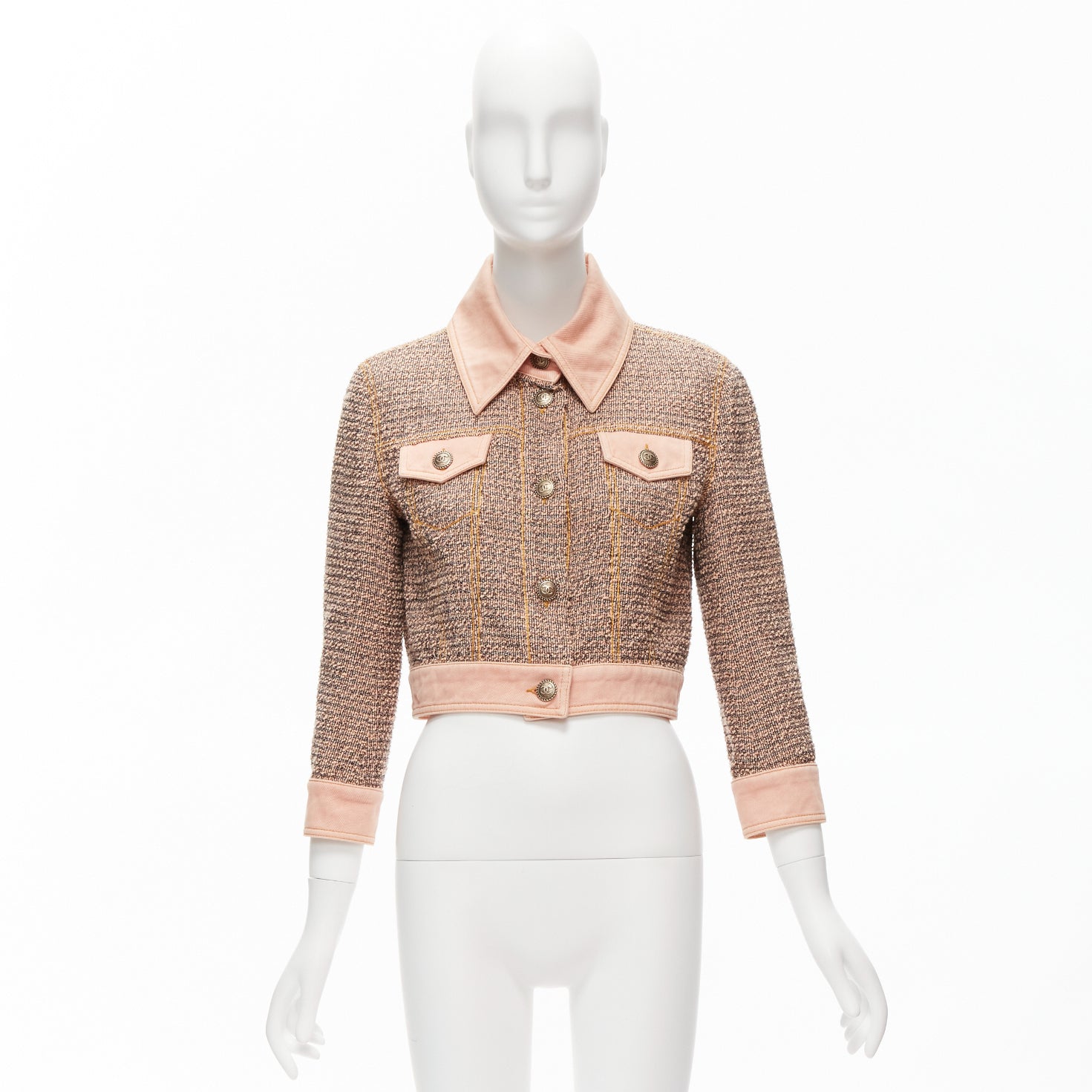 Chanel Pink Tweed Jacket - Image 12