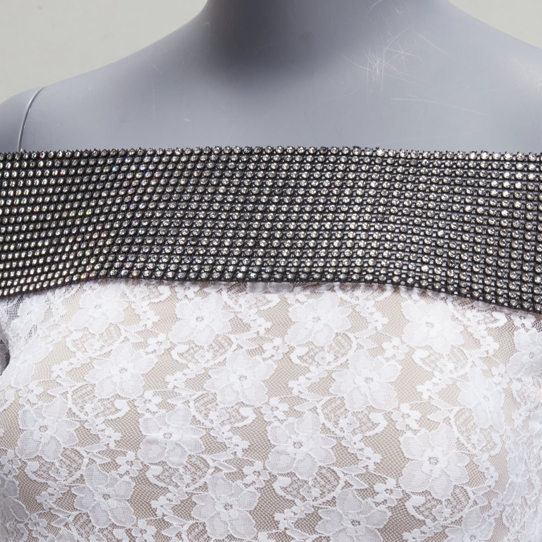 Christopher Kane Crystal Lace Dress - Back view