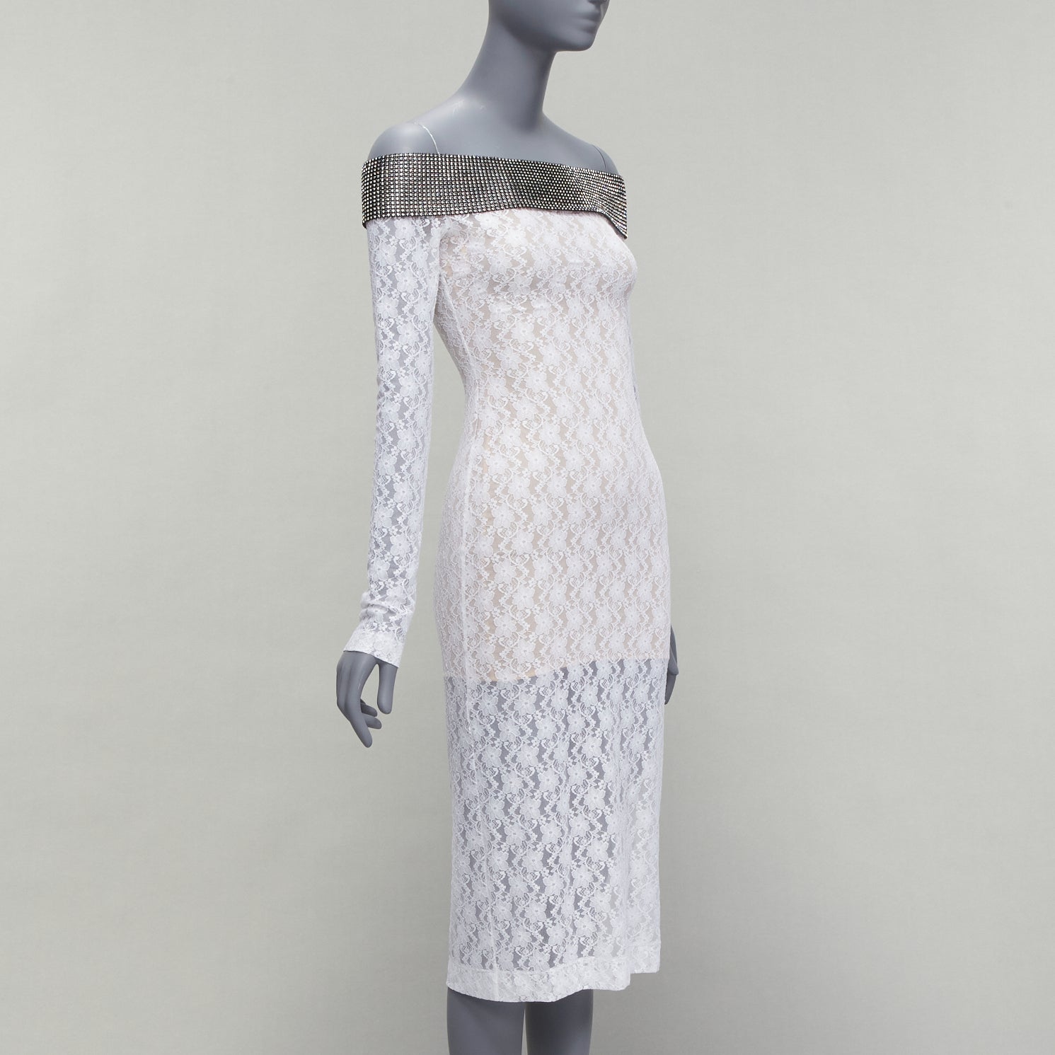 Christopher Kane Crystal Lace Dress - Image 6