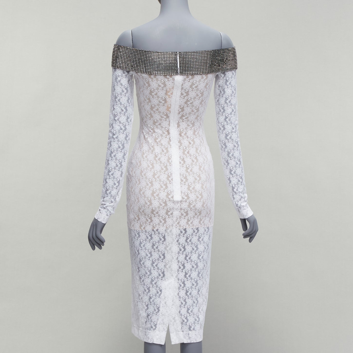 Christopher Kane Crystal Lace Dress - Side view