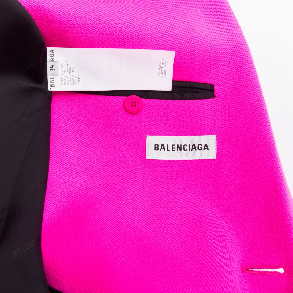 Balenciaga Pink Wool Long Coat - Image 11