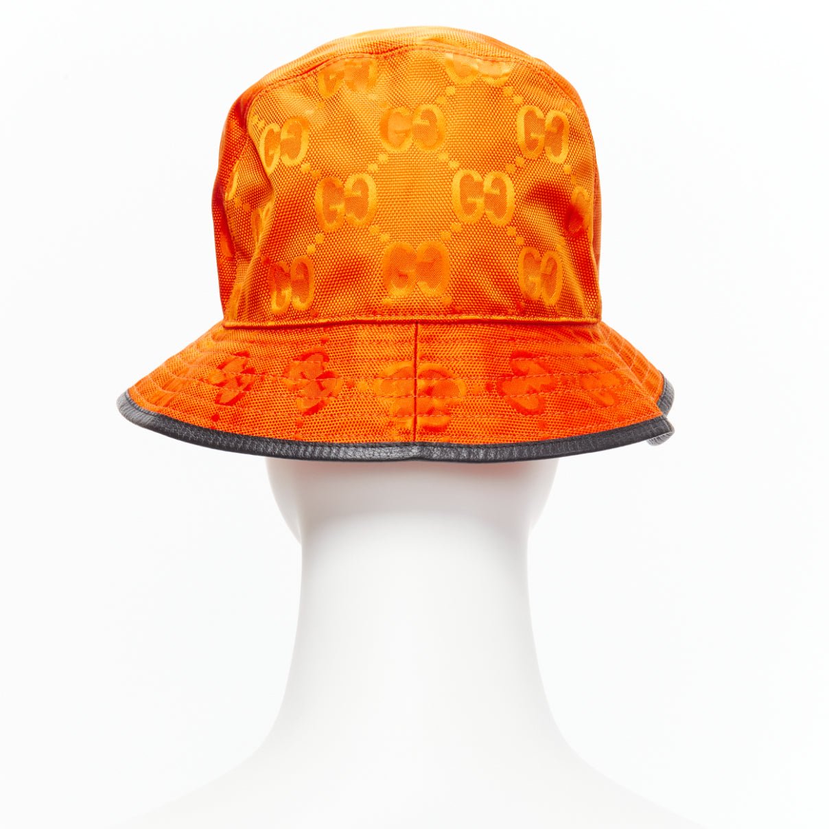 Gucci Orange GG Bucket Hat - Side view