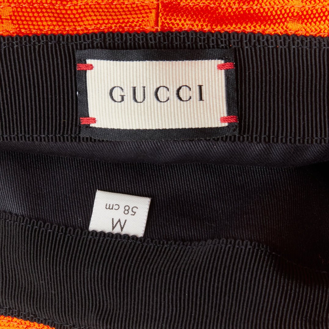 Gucci Orange GG Bucket Hat - Image 10