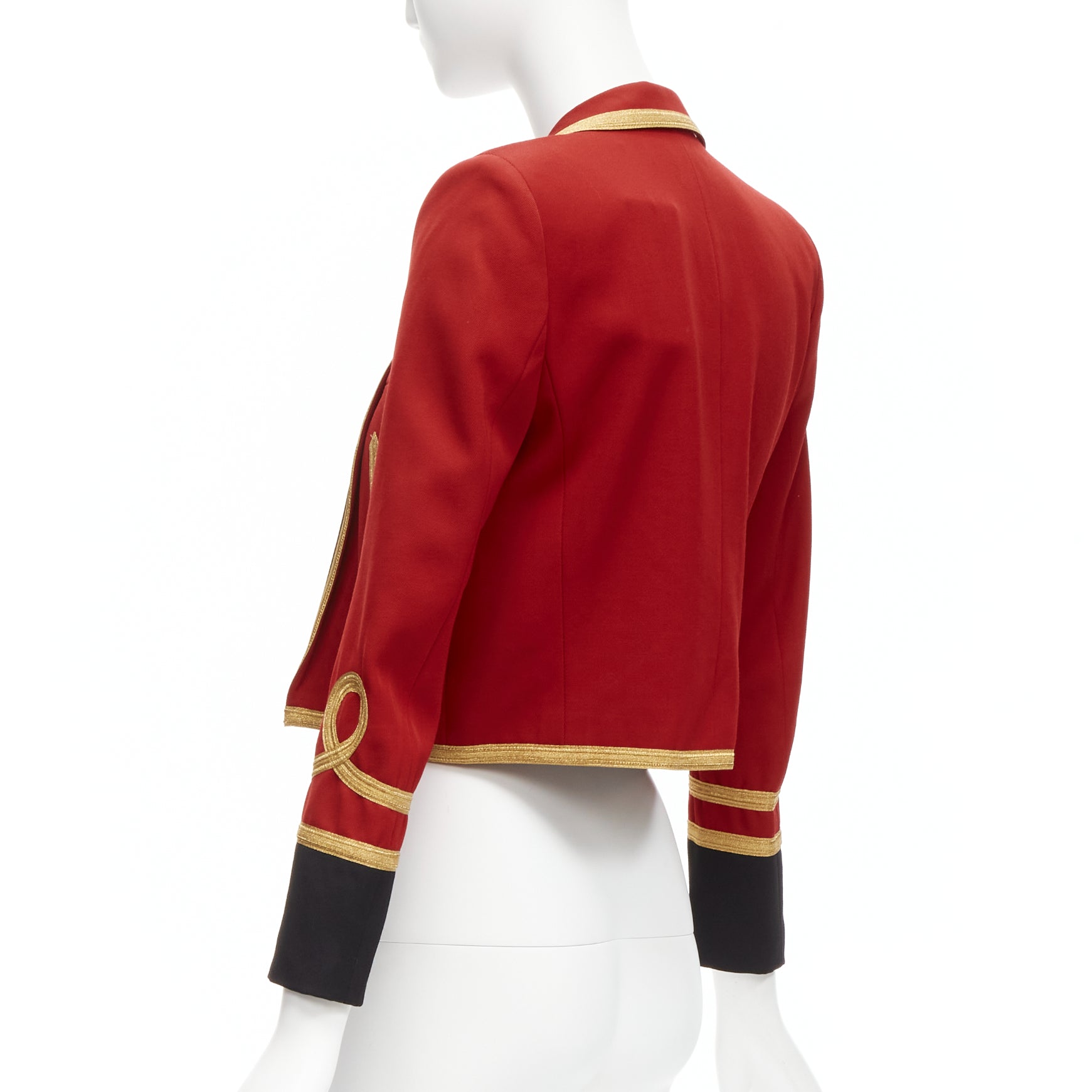 Saint Laurent Red Military Officer Jacket - Detail 1