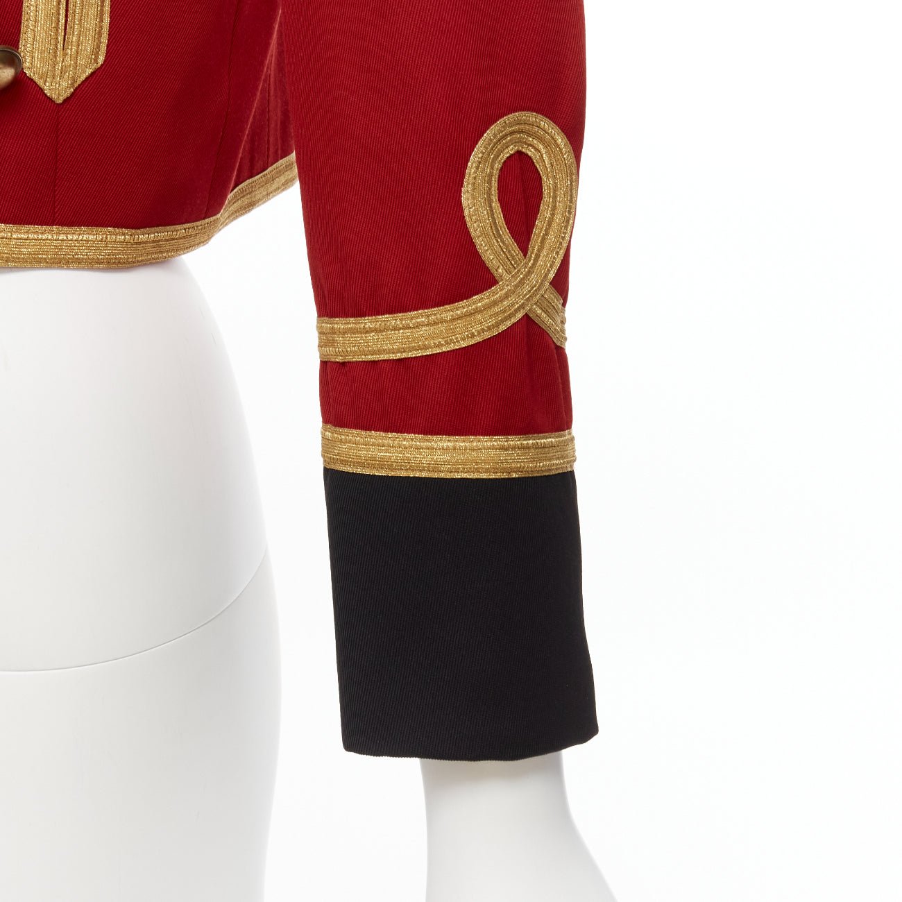 Saint Laurent Red Military Officer Jacket - Image 10