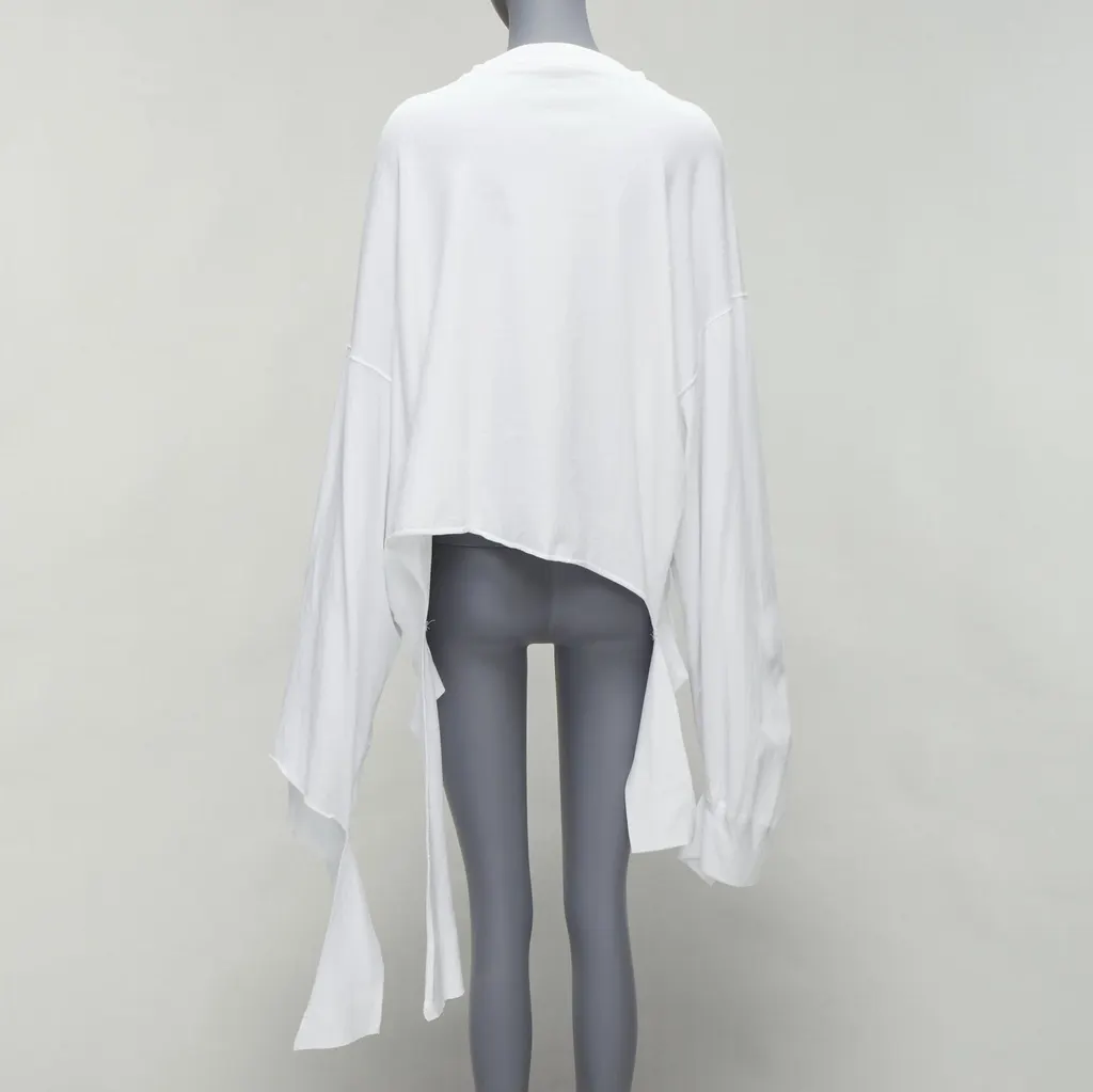 Vetements Logo Tape Sweatshirt White Cotton Good - Box View