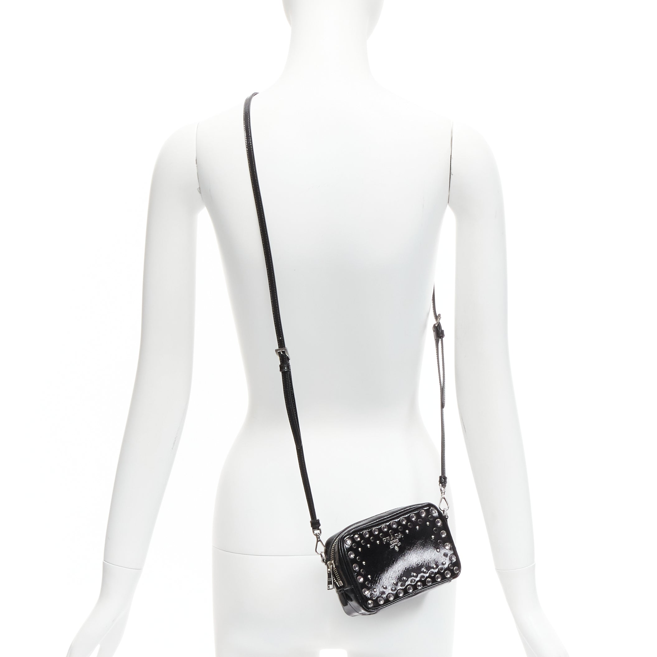 Prada Crystal Saffiano Bag - Back view