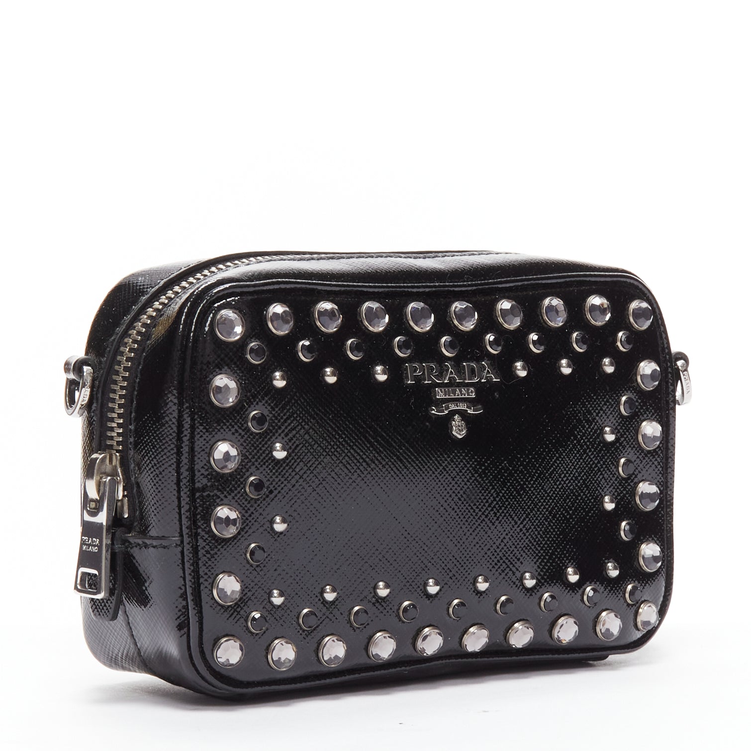 Prada Crystal Saffiano Bag - Image 6