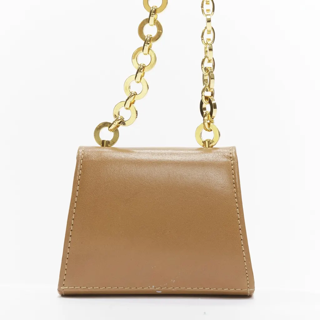Salvatore Ferragamo Gancini Gold Leather Very good - Box View