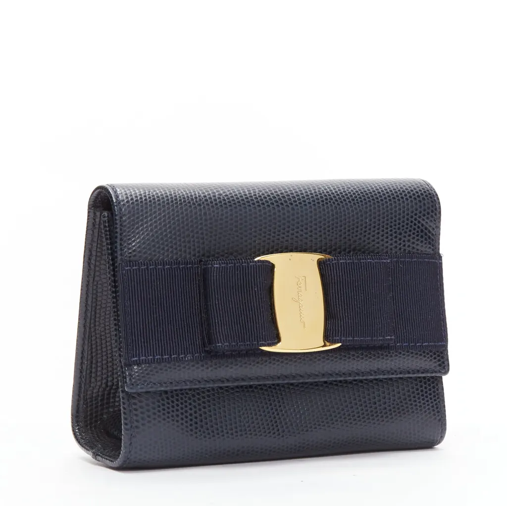 Salvatore Ferragamo Vara Bow Black Leather Very good - Inside View