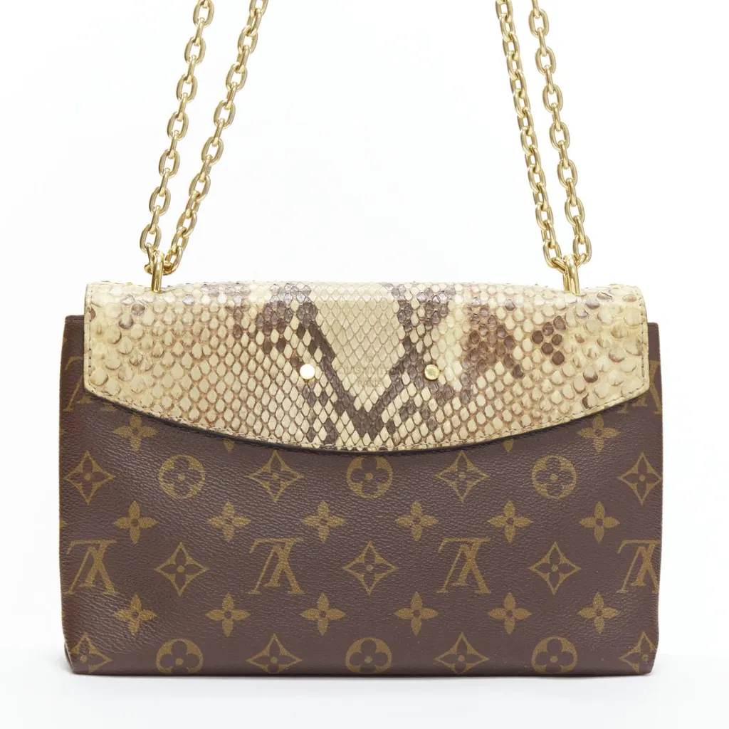 Louis Vuitton Saint Placide Brown Canvas Very good - Box View