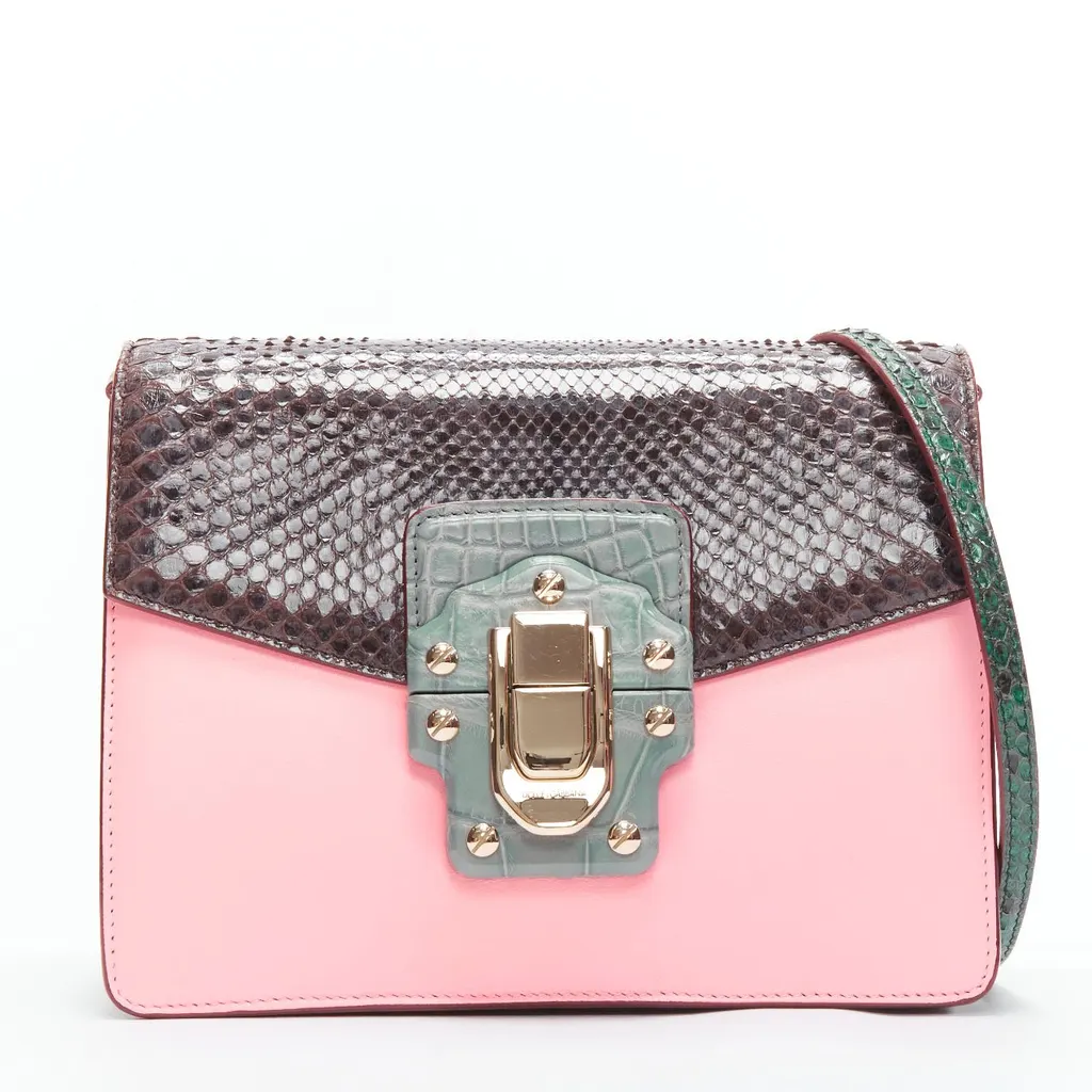 Dolce & Gabbana Lucia Pink Leather Very good - Front View