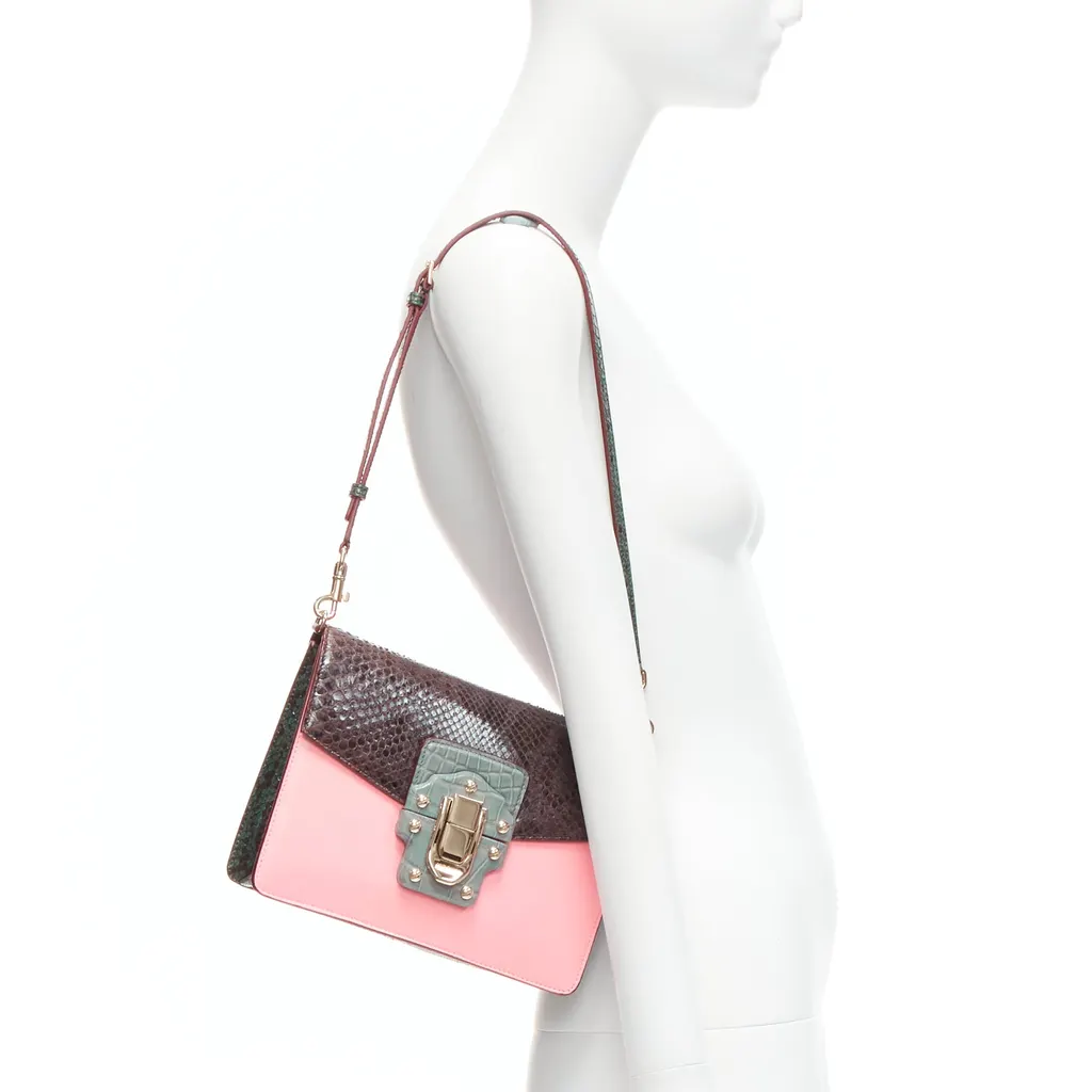 Dolce & Gabbana Lucia Pink Leather Very good - Back View