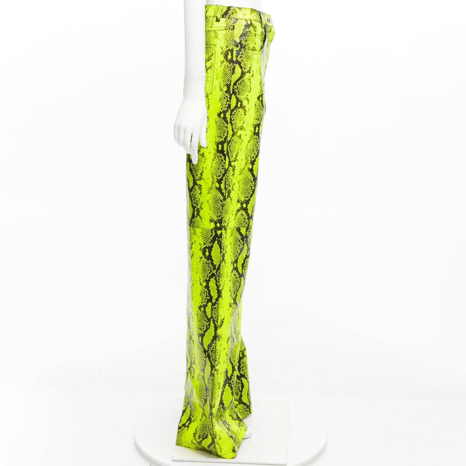 Off-white Neon Leather Pants - 4