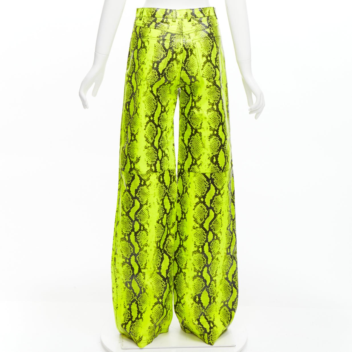 Off-white Neon Leather Pants - Side view