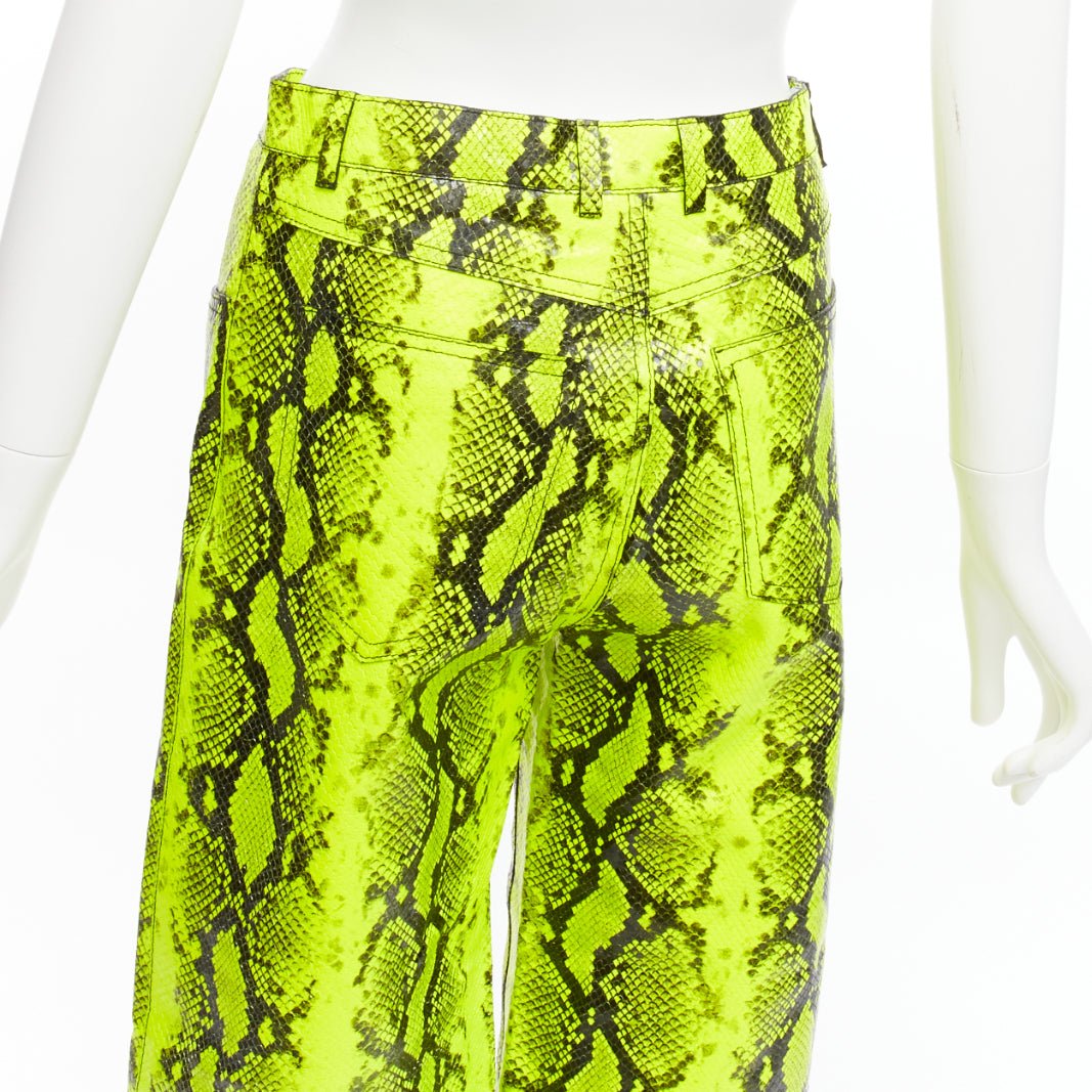 Off-white Neon Leather Pants - Detail 2